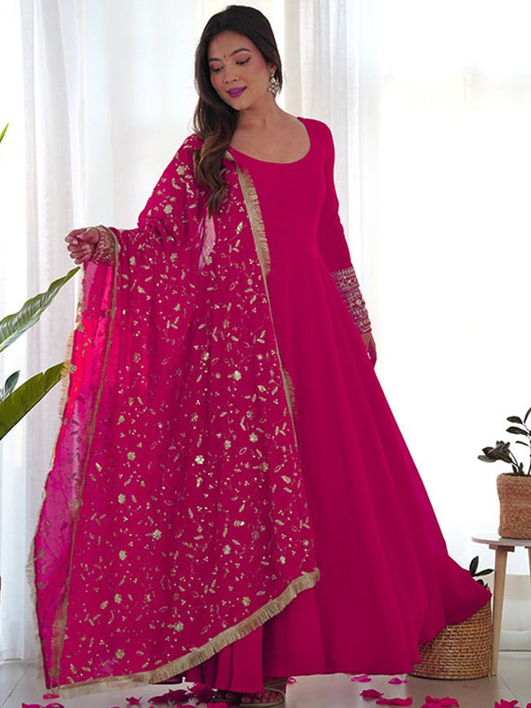 Women Anarkali Kurta with Pants & Dupatta