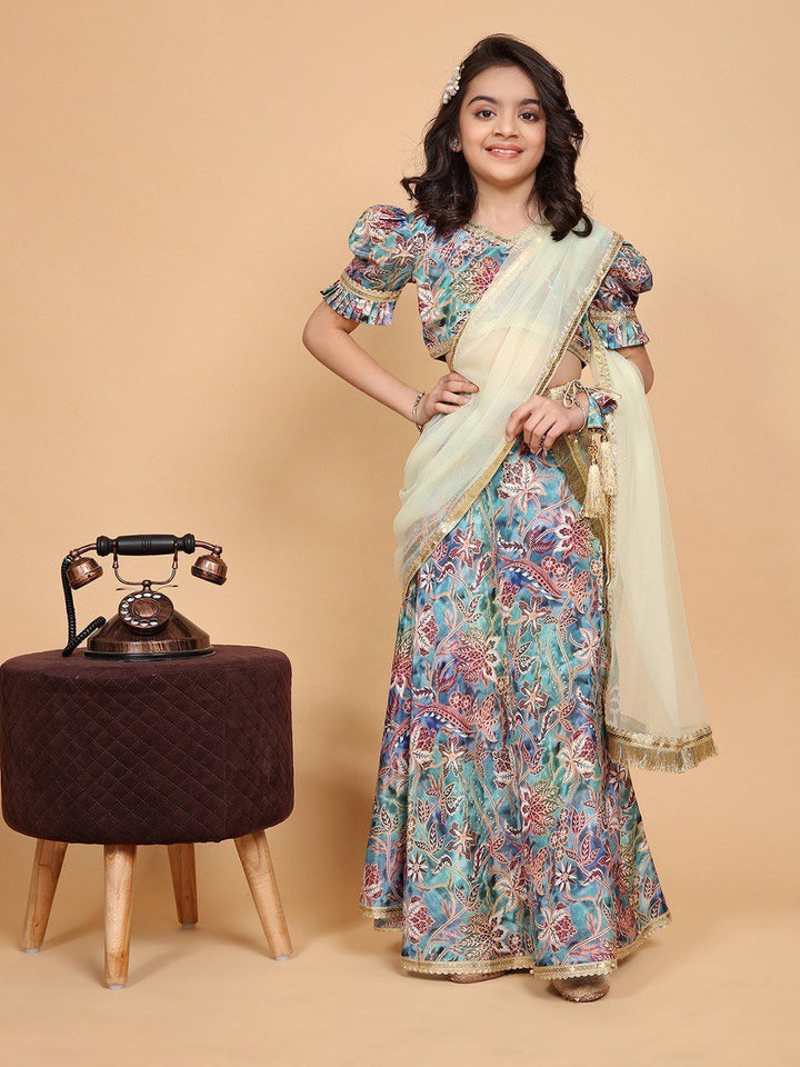 Flower ghagra choli for kids - gracy