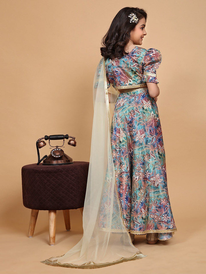 Flower ghagra choli for kids - gracy