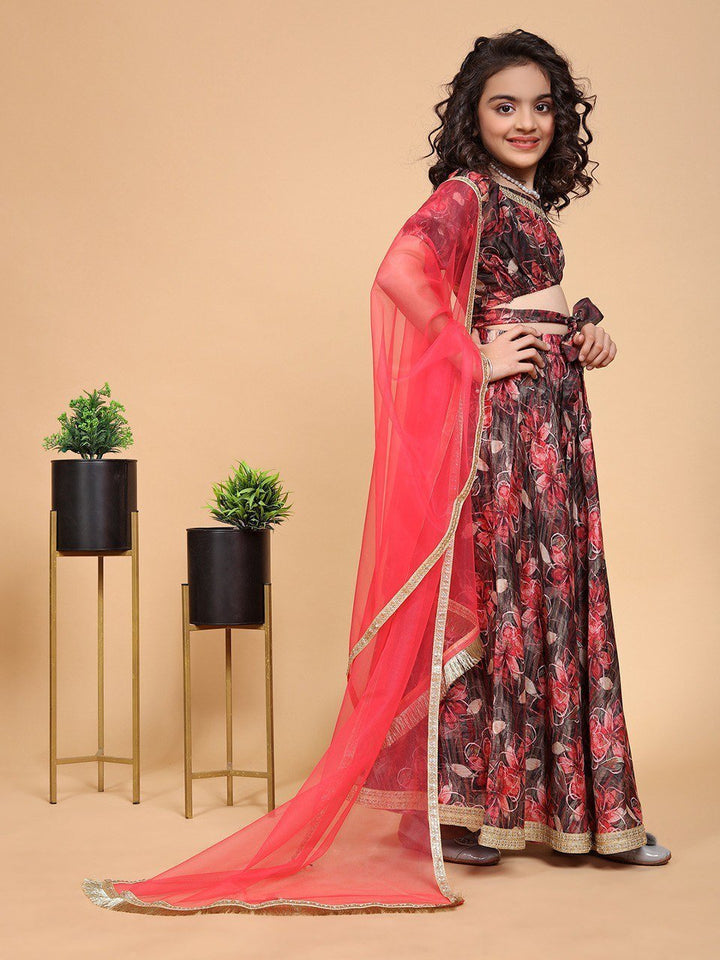 Maroon choli for baby girl - gracy