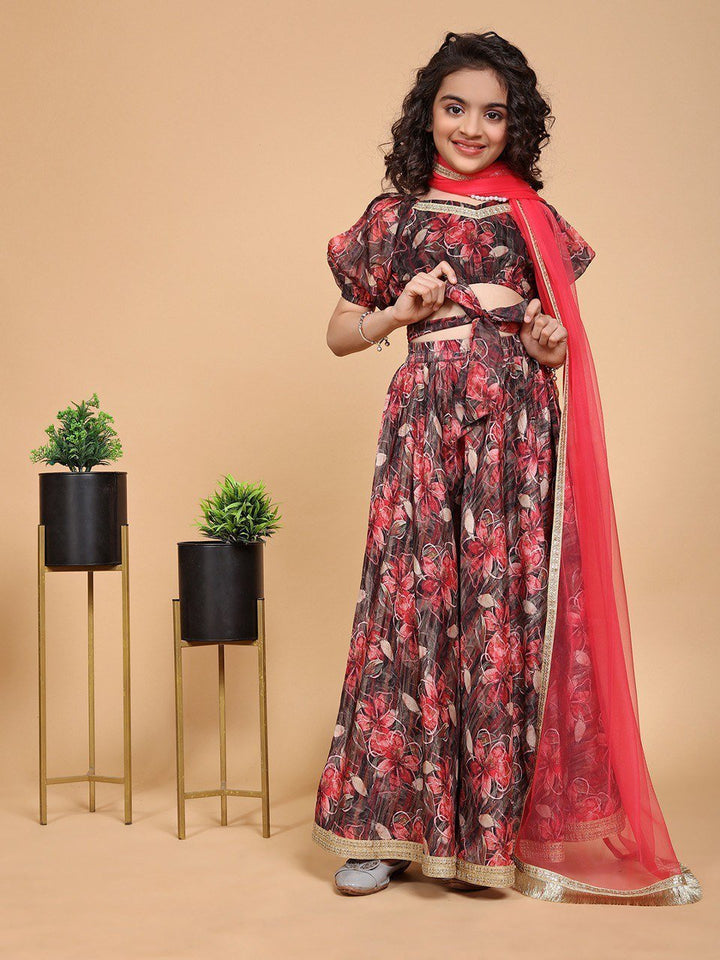 Maroon choli for baby girl - gracy